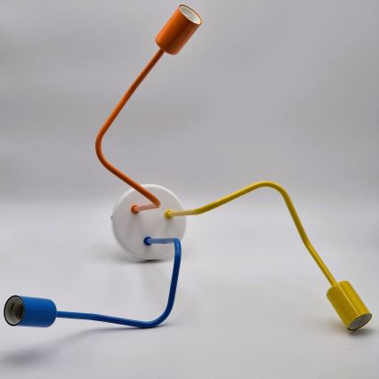 Plafonski luster MATYLDA 3xE27/60W/230V višebojan