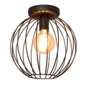 Plafonski luster MERCURE 1xE27/15W/230V, prečnik 30 cm, crni