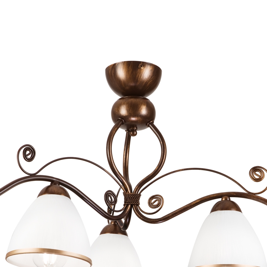 Plafonski luster RETRO 3xE27/60W/230V bronza patina