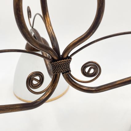 Plafonski luster RETRO 3xE27/60W/230V bronza patina