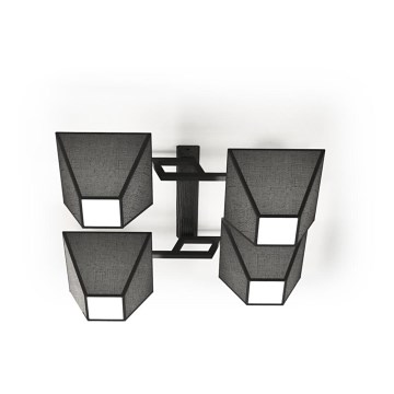 Plafonski luster ROOF 4xE27/40W/230V crne boje