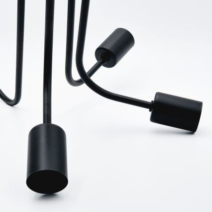 Plafonski luster TRINITY 5xE27/15W/230V crni