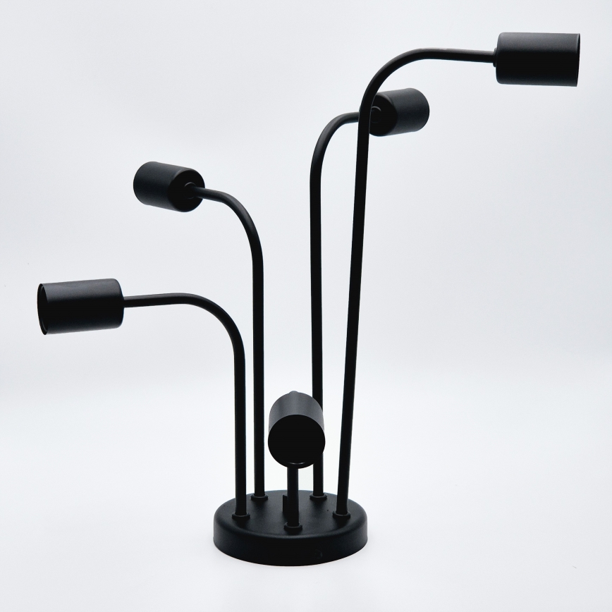 Plafonski luster TRINITY 5xE27/15W/230V crni