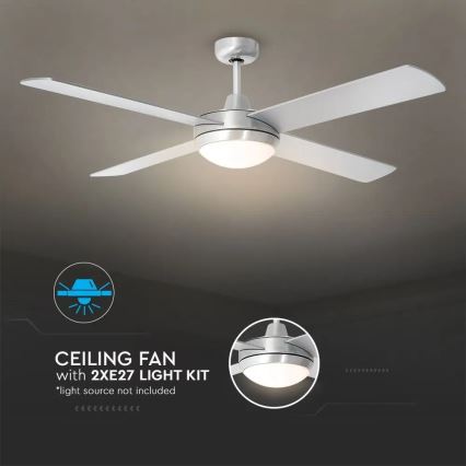 Plafonski ventilator 2xE27/35W/230V + daljinski upravljač