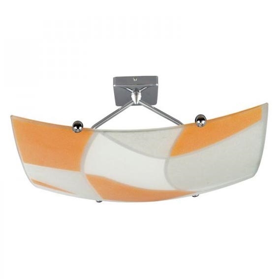 Plafonsko svetlo ASPIS 2xE27/100W/230V belo/narandžasto