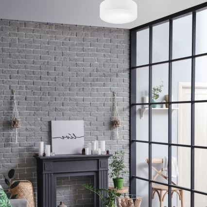 Plafonsko svetlo DANTE 1xE27/60W/230V, prečnik 26 cm, belo