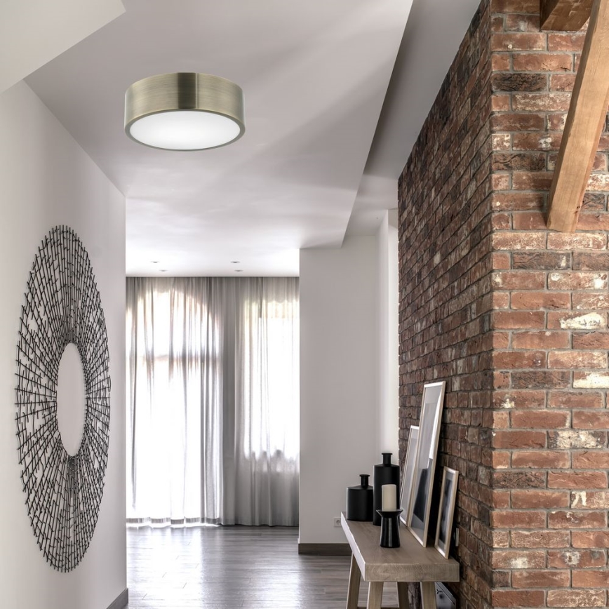 Plafonsko svetlo DANTE 1xE27/60W/230V prečnik 26 cm, patina