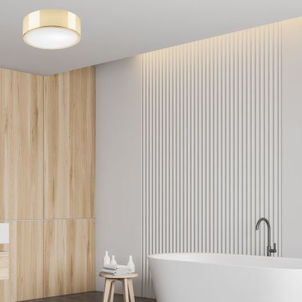 Plafonsko svetlo DANTE 1xE27/60W/230V, prečnika 26 cm, zlatna