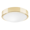 Plafonsko svetlo JONAS 1xE27/60W/230V, prečnik 26 cm, zlatno