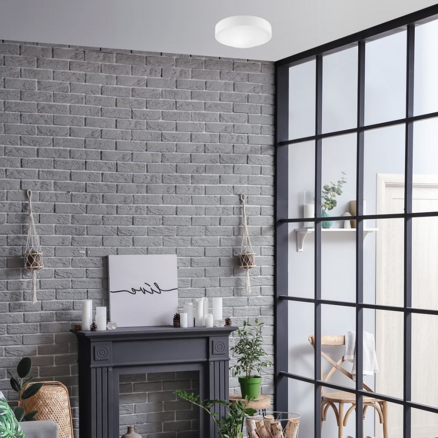 Plafonsko svetlo JONAS 1xE27/60W/230V Ø 26 cm, belo