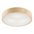 Plafonsko svetlo NATURAL 3xE27/60W/230V, prečnik 47 cm, od borovine