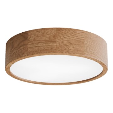 Plafonsko svetlo sa senzorom CLEO 3xE27/24W/230V prečnika 37,5 cm hrast