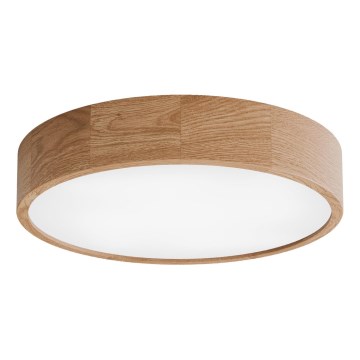 Plafonsko svetlo sa senzorom CLEO 4xE27/24W/230V, prečnik 47,5 cm, hrast