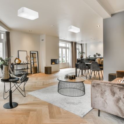 Plafonsko svetlo SIRJA SQUARE 2xE27/15W/230V belo