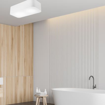 Plafonsko svetlo SIRJA SQUARE 2xE27/15W/230V belo