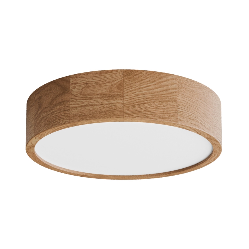 Plafonsko svetlo za kupatilo sa senzorom CLEO 3xE27/24W/230V, prečnika 37,5 cm, IP54, hrast
