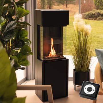 Planika - BIO kamin sa daljinskim upravljačem 126,2x40 cm 3,5kW/230V crna