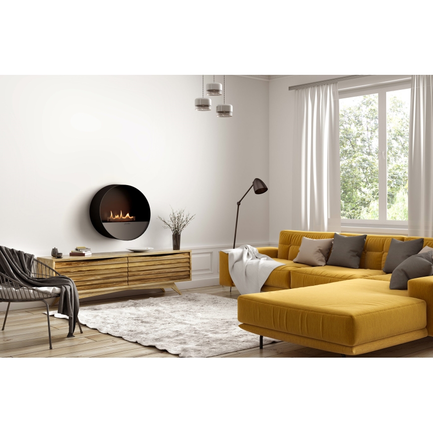 Planika - BIO kamin s daljinskim upravljačem 72,6x65 cm 2,5kW/230V crna