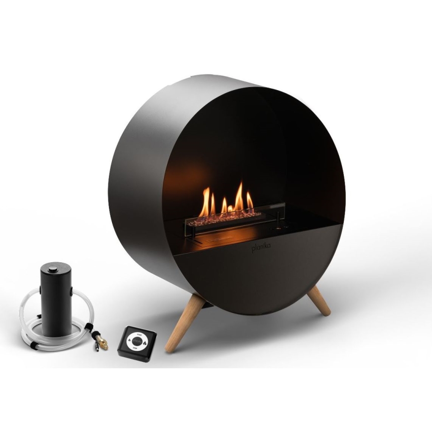 Planika - BIO kamin s daljinskim upravljačem 72,6x65 cm 2,5kW/230V crna