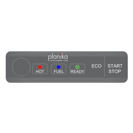 Planika - BIO kamin s daljinskim upravljačem 72,6x65 cm 2,5kW/230V crna