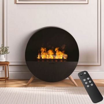 Planika - kamin na vodenu paru sa daljinskim upravljačem, 72,9 x 65,3 cm, 125 W/230 V, crna