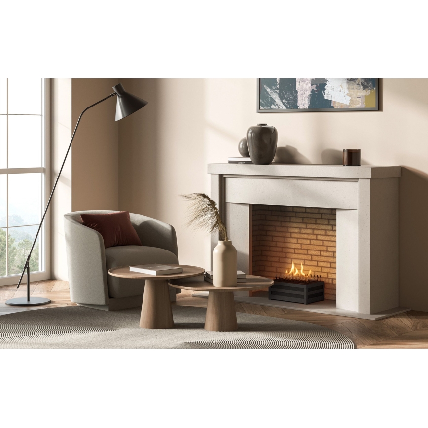 Planika - bio kamin sa daljinskim upravljačem 20,8x38,5 cm 2,5kW/230V crni
