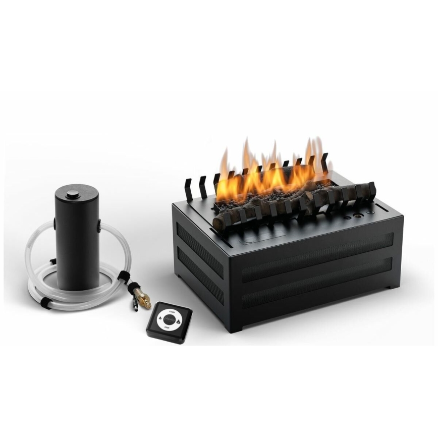 Planika - bio kamin sa daljinskim upravljačem 20,8x38,5 cm 2,5kW/230V crni