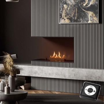 Planika - Ugrađeni univerzalni bio-kamin sa daljinskim upravljanjem 56,2x75 cm 2,5kW/230V