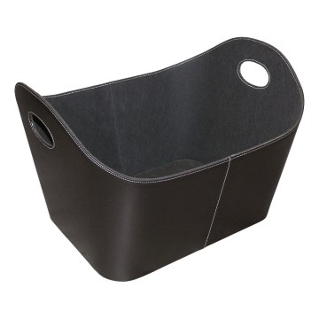 Plastični koš za drva sa ručkama 35x55 cm crni