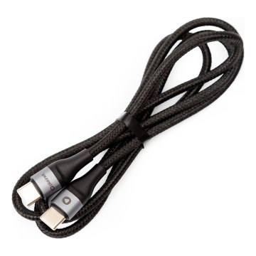Pleteni USB kabl USB-C / USB-C konektor 60W 1m crni