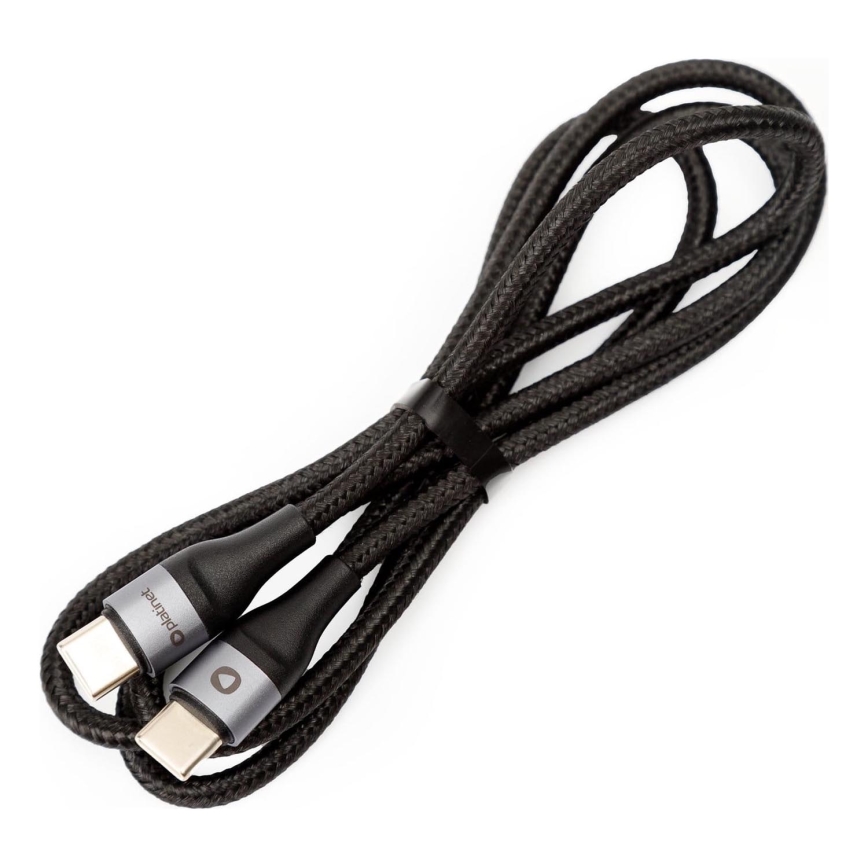 Pleteni USB kabl USB-C / USB-C konektor 60W 1m crni
