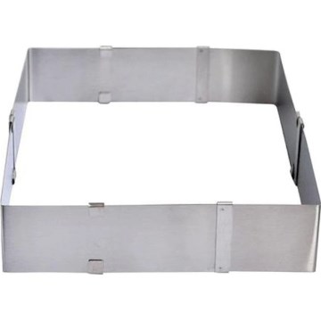 Podesiv kalup za tortu TORO 16-28 cm, izrađen od nerđajućeg čelika