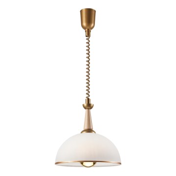 Podesivi luster CHIARA 1xE27/60W/230V bež/bukva