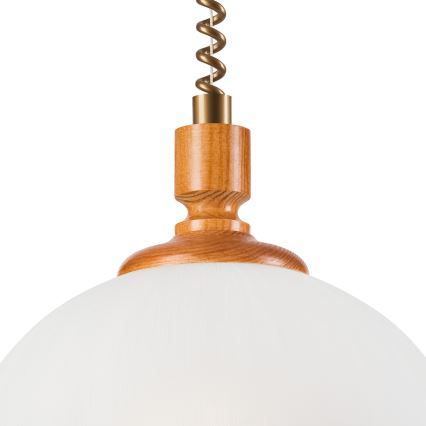 Podesivi luster RAMONA 1xE27/60W/230V bež/braon/borovina