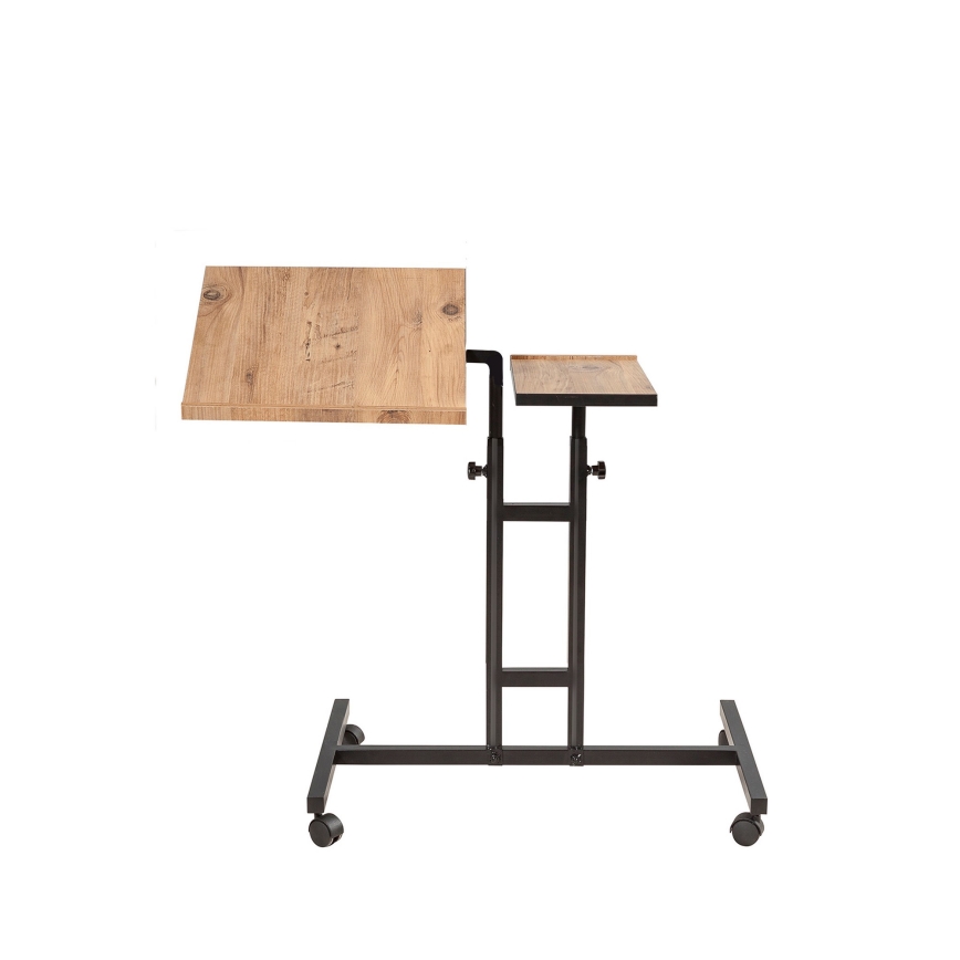 Podesivi sto GLEN 87x67 cm braon/crna