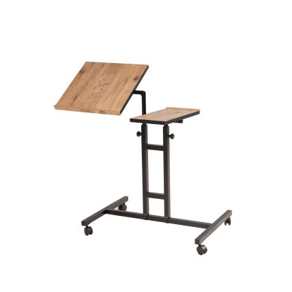 Podesivi sto GLEN 87x67 cm braon/crna