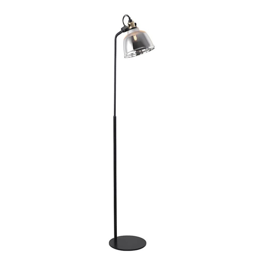 Podna lampa ASGARD 1xE27/11W/230V sivo/crno/zlatna