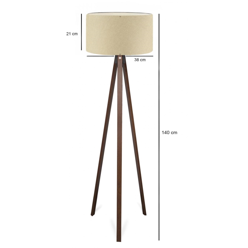 Podna lampa AYD 1xE27/40W/230V bež/braon
