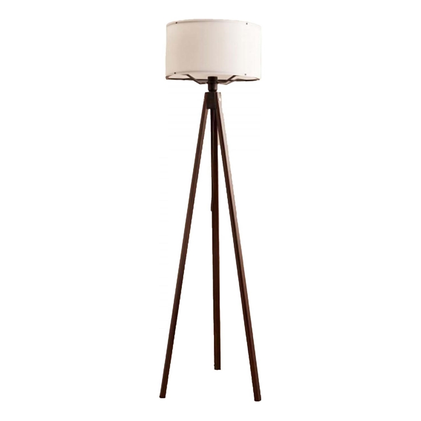 Podna lampa AYD 1xE27/40W/230V braon/bela