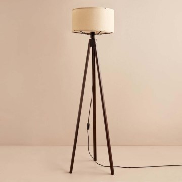 Podna lampa AYD 1xE27/40W/230V braon/bež