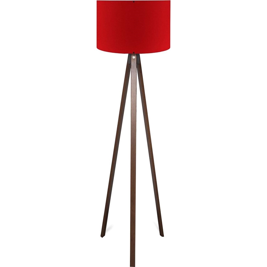 Podna lampa AYD 1xE27/40W/230V braon/crvena