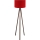 Podna lampa AYD 1xE27/40W/230V braon/crvena