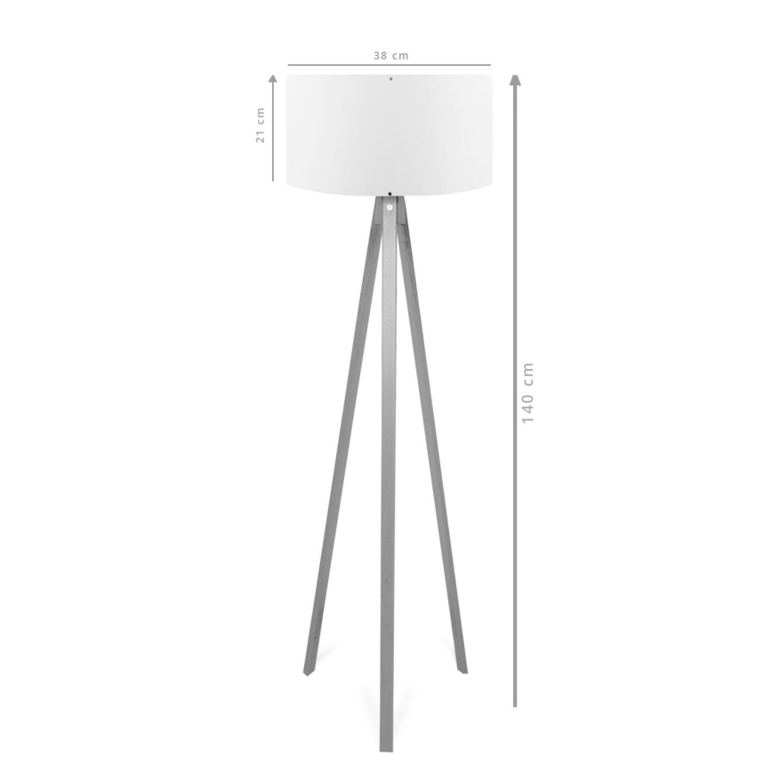 Podna lampa AYD 1xE27/40W/230V braon/crvena