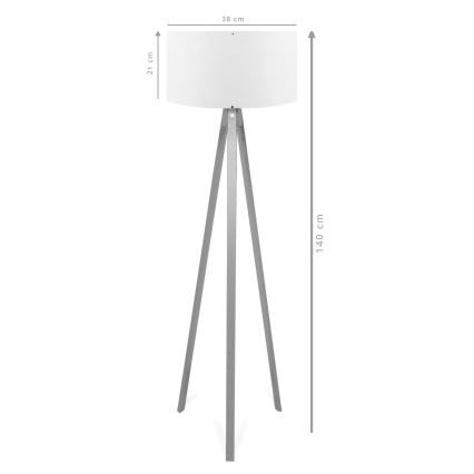 Podna lampa AYD 1xE27/40W/230V braon/krem