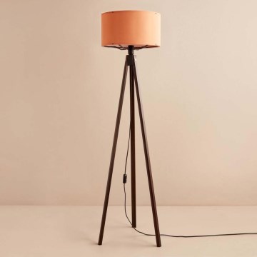 Podna lampa AYD 1xE27/40W/230V braon/narandžasta