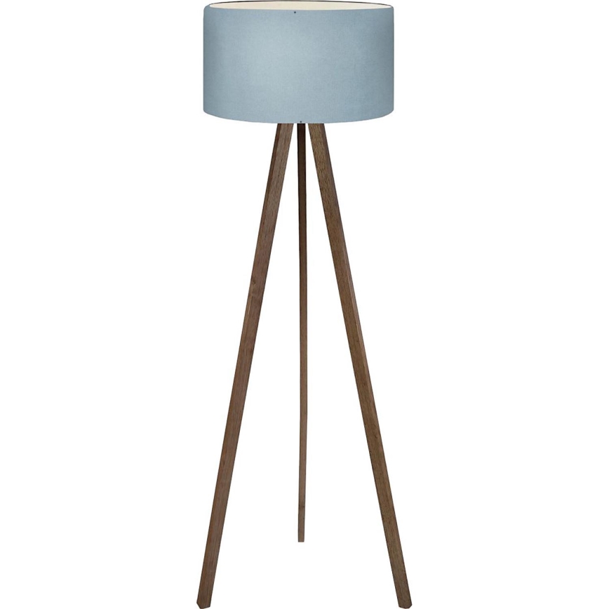 Podna lampa AYD 1xE27/40W/230V braon/plava