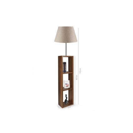 Podna lampa AYD 1xE27/40W/230V braon/siva