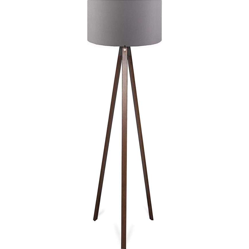Podna lampa AYD 1xE27/40W/230V braon/siva