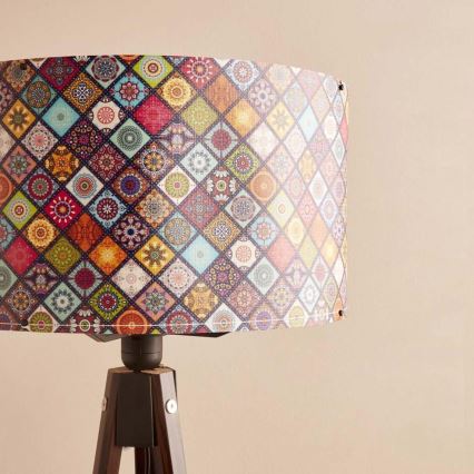 Podna lampa AYD 1xE27/40W/230V, braon/višebojna