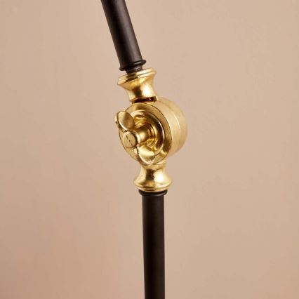 Podna lampa AYD 1xE27/40W/230V crna/bež